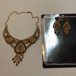 Fashion jewelry Neckless and Earrings set